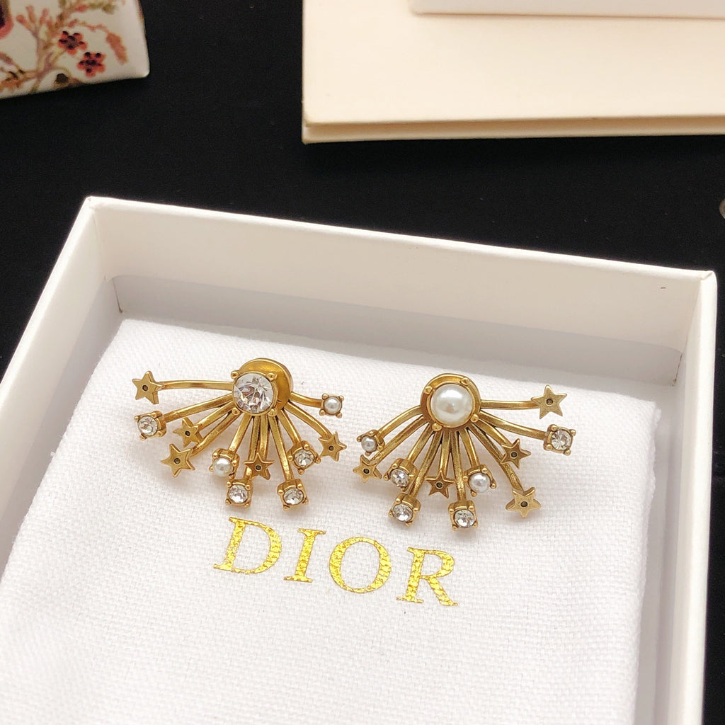 Dior Starburst Fan Earrings - product image 3
