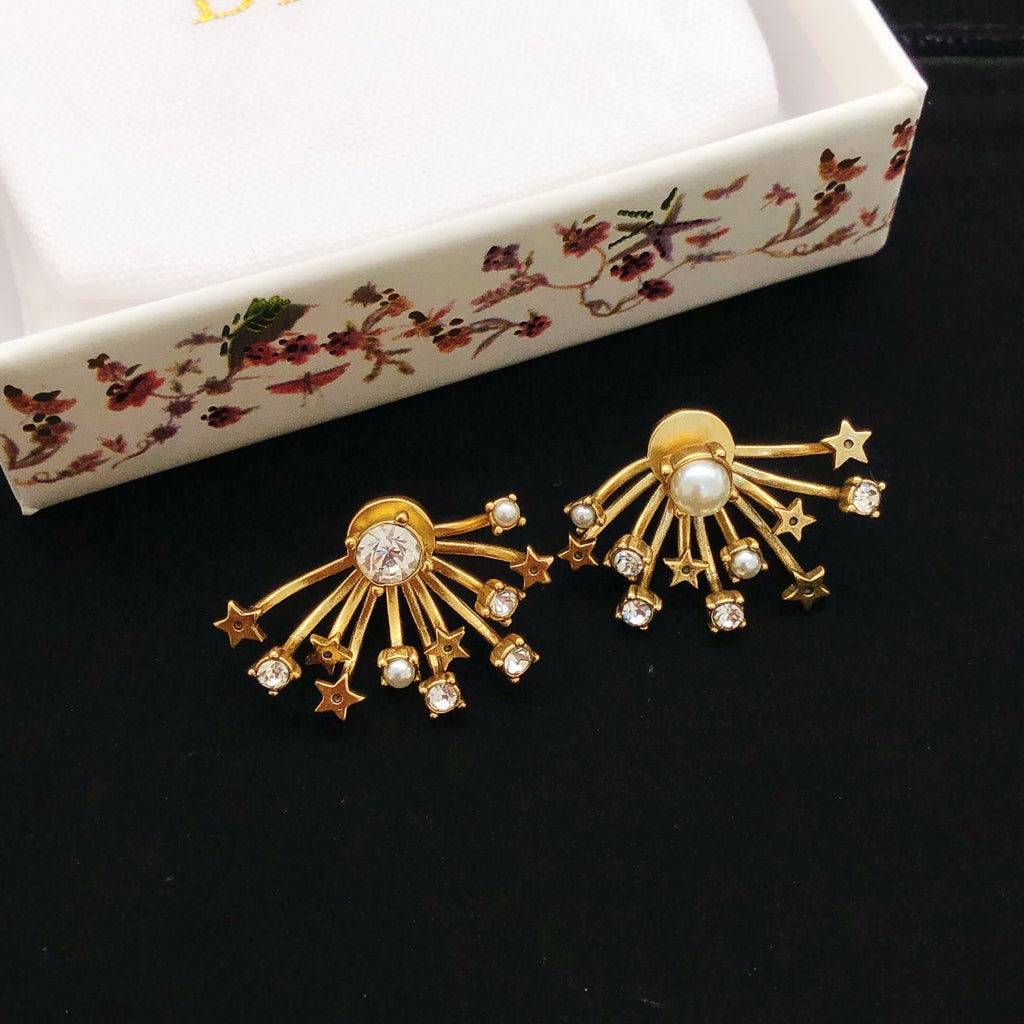 Dior Starburst Fan Earrings - product image 4