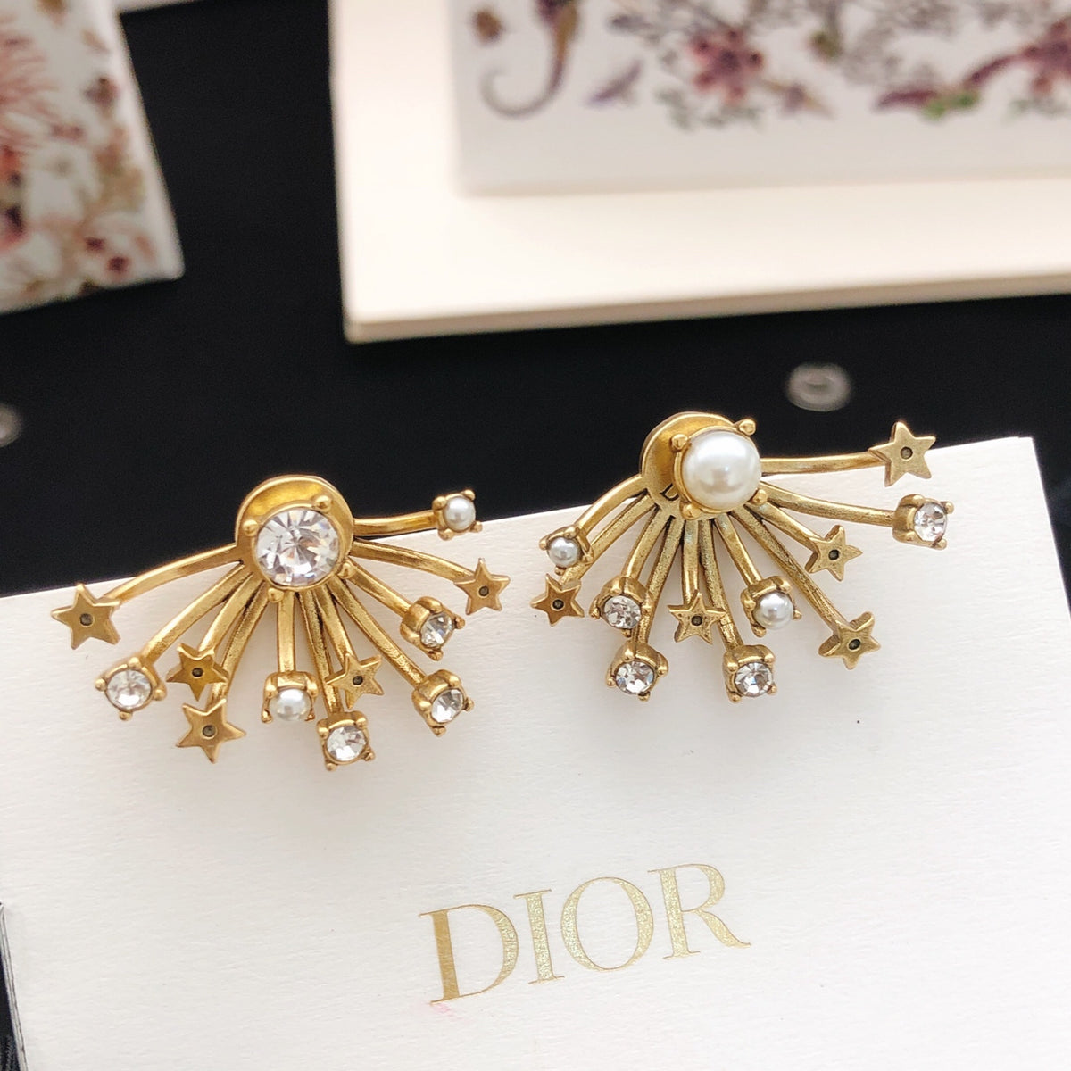 Dior Starburst Fan Earrings - product image 2