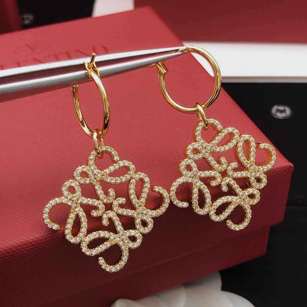 Loewe Anagram Hoop Drop Earrings - product image 1