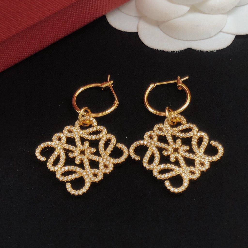 Loewe Anagram Hoop Drop Earrings - product image 5