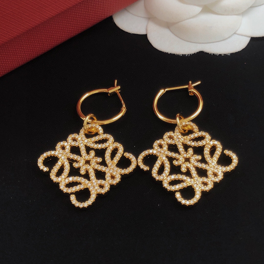Loewe Anagram Hoop Drop Earrings - product image 5