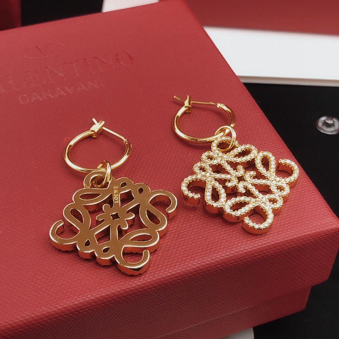 Loewe Anagram Hoop Drop Earrings - product image 3