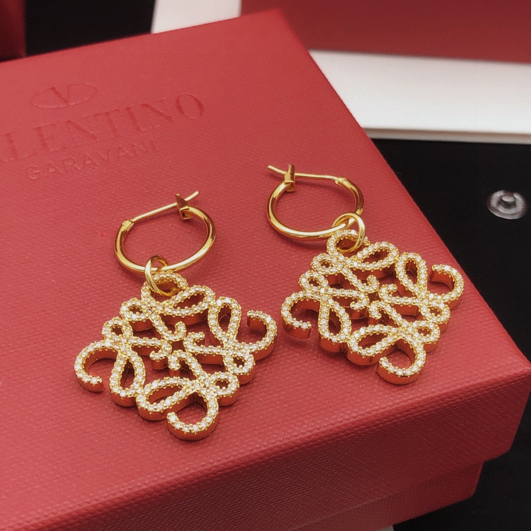 Loewe Anagram Hoop Drop Earrings - product image 2