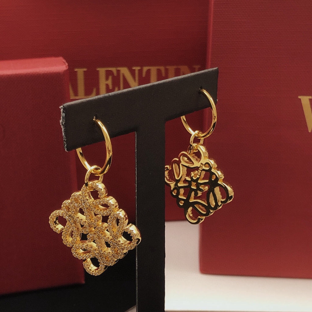 Loewe Anagram Hoop Drop Earrings - product image 4