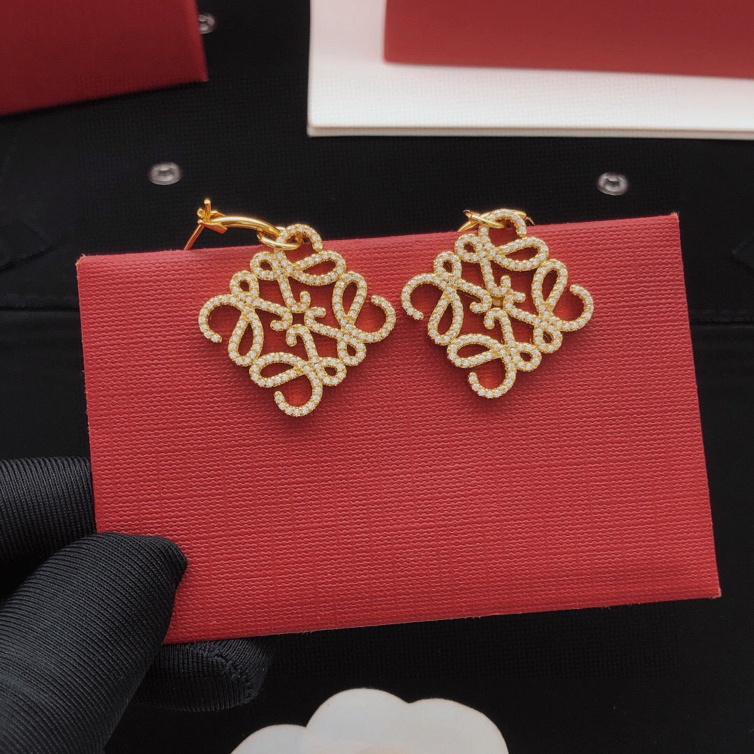 Loewe Anagram Hoop Drop Earrings - product image 7