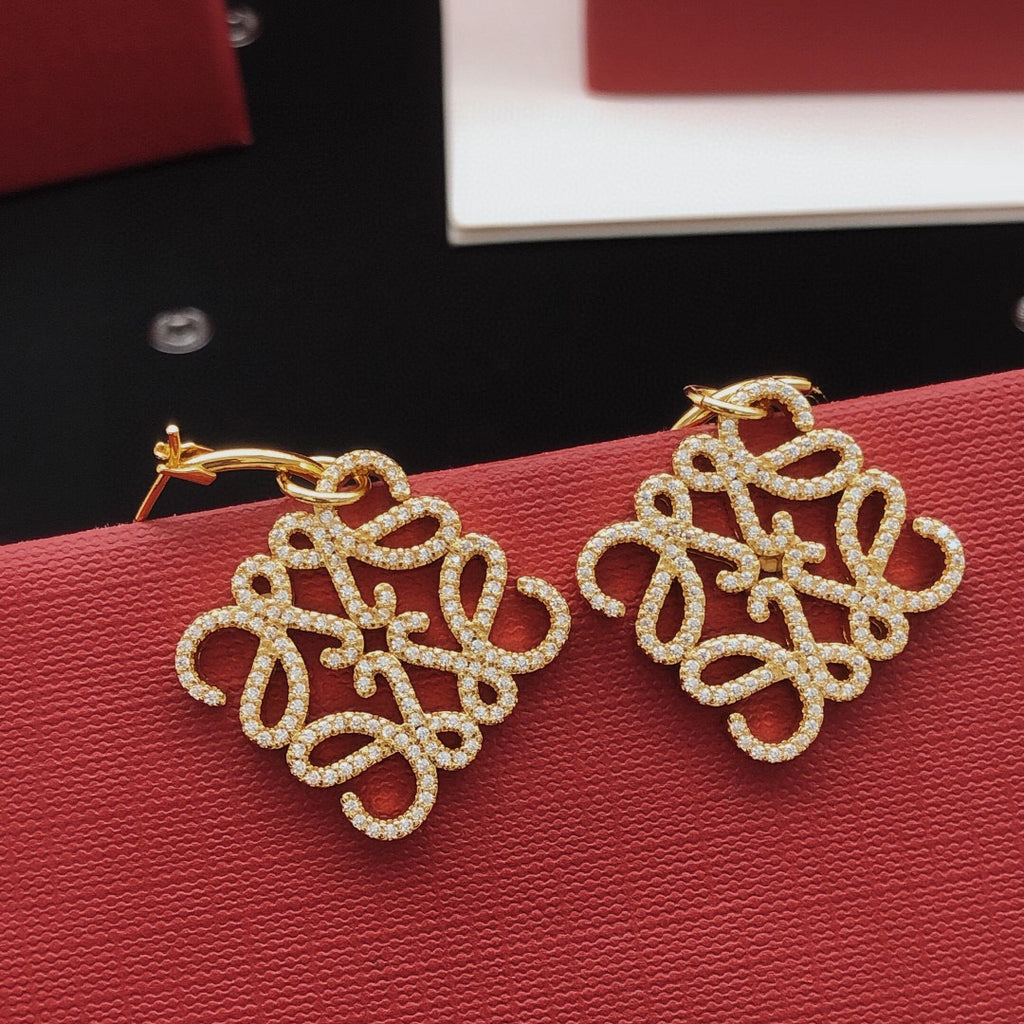 Loewe Anagram Hoop Drop Earrings - product image 6