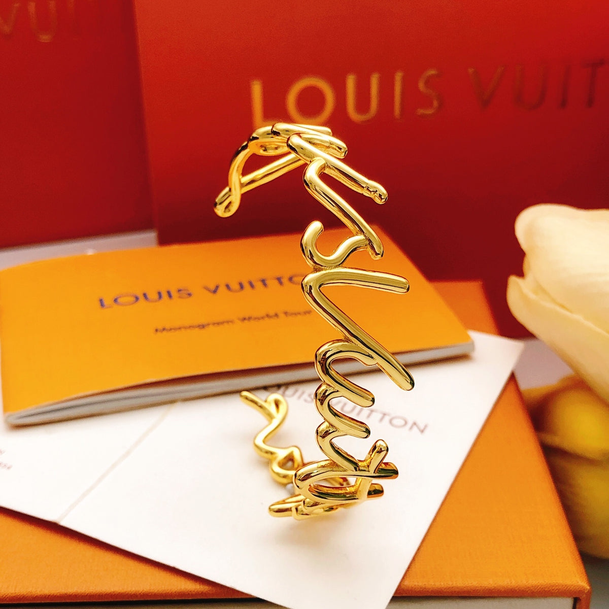 Louis Vuitton Gold-Tone Bangle - album image 5