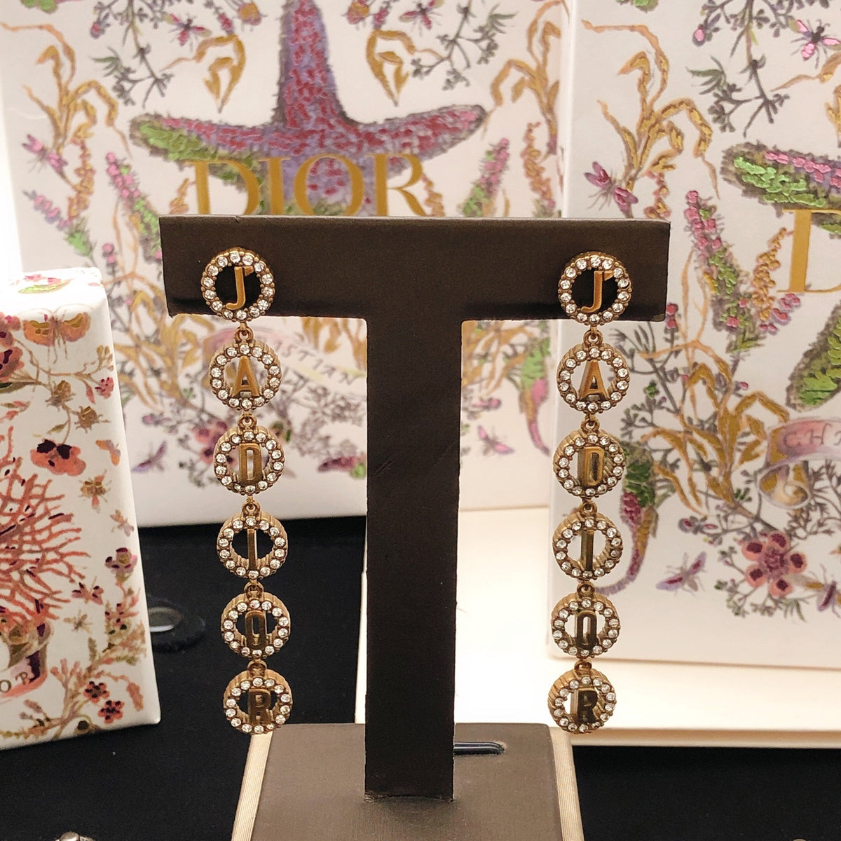 Dior Graduated CD Link Drop Earrings - product image 5