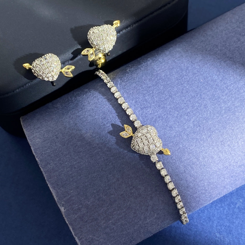 Swarovski Crystal Heart-and-Arrow Slider Bracelet - album image 9