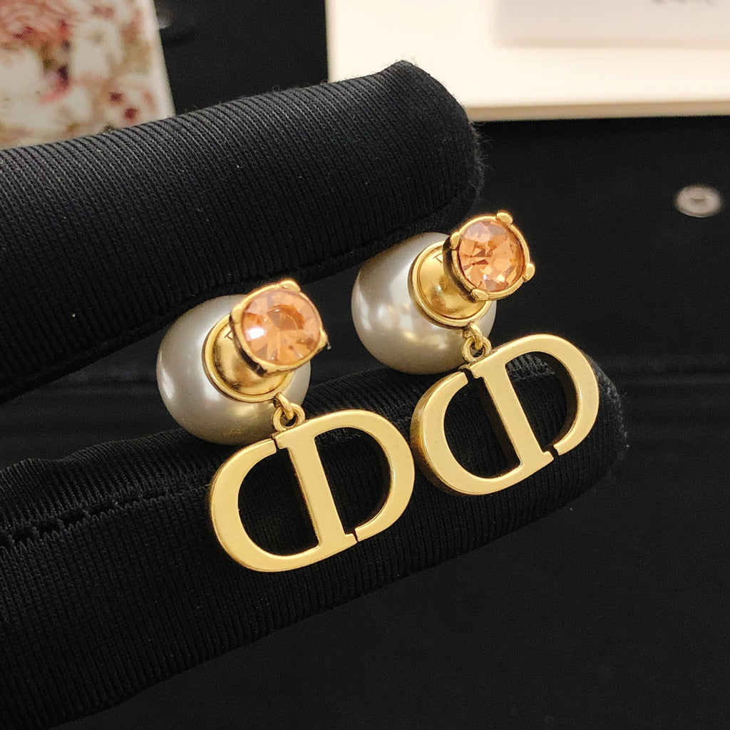 Dior Amber Front CD Tribales Earrings - product image 2