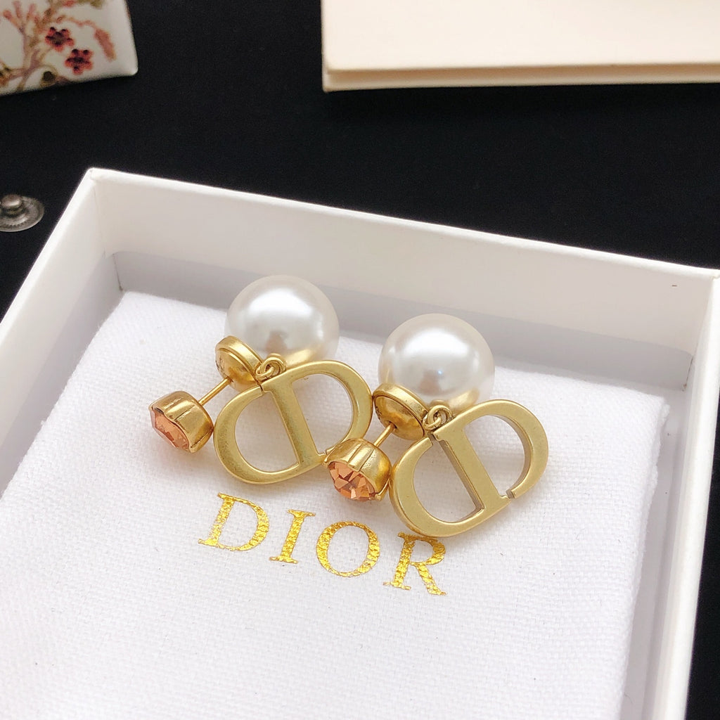 Dior Amber Front CD Tribales Earrings - product image 4