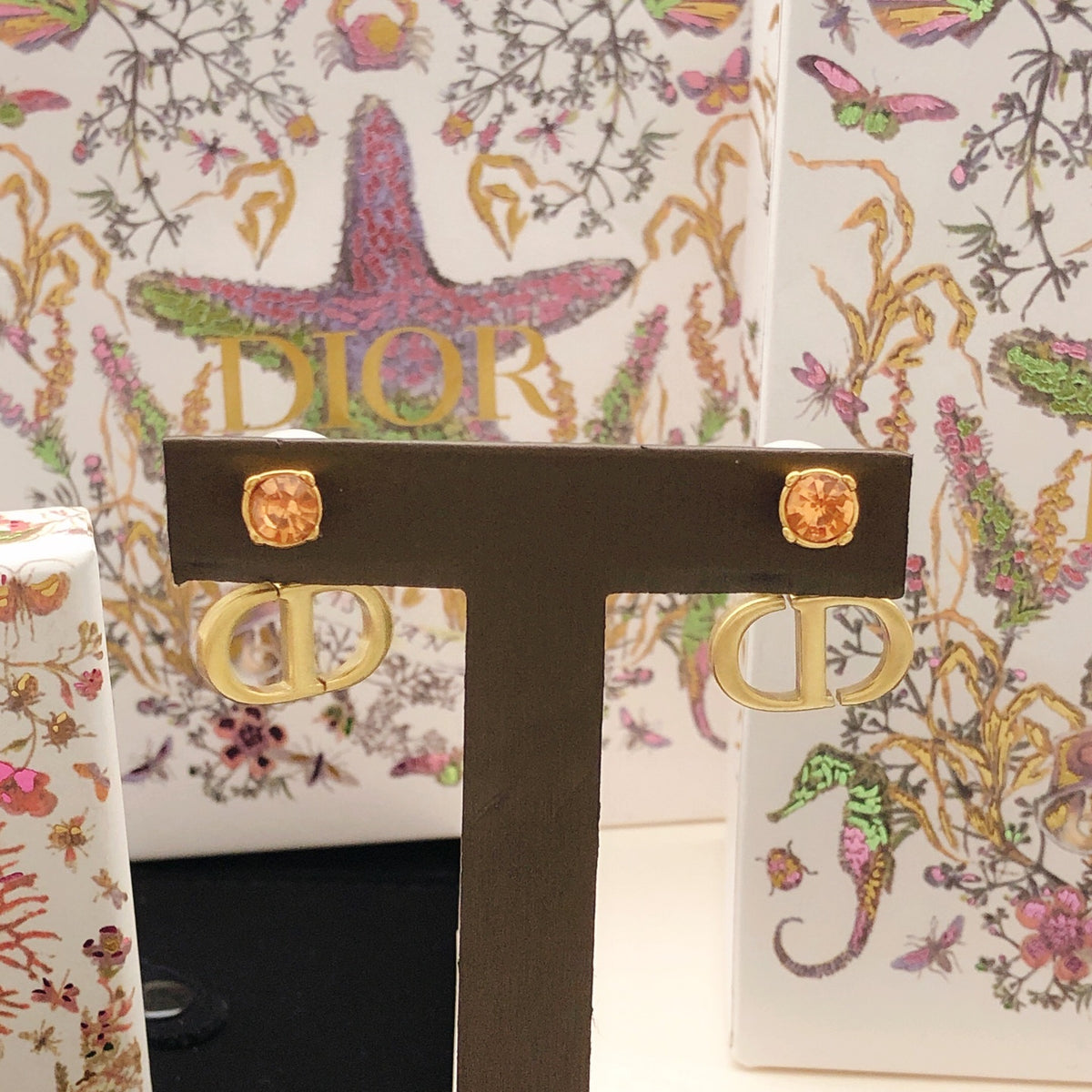 Dior Amber Front CD Tribales Earrings - product image 6