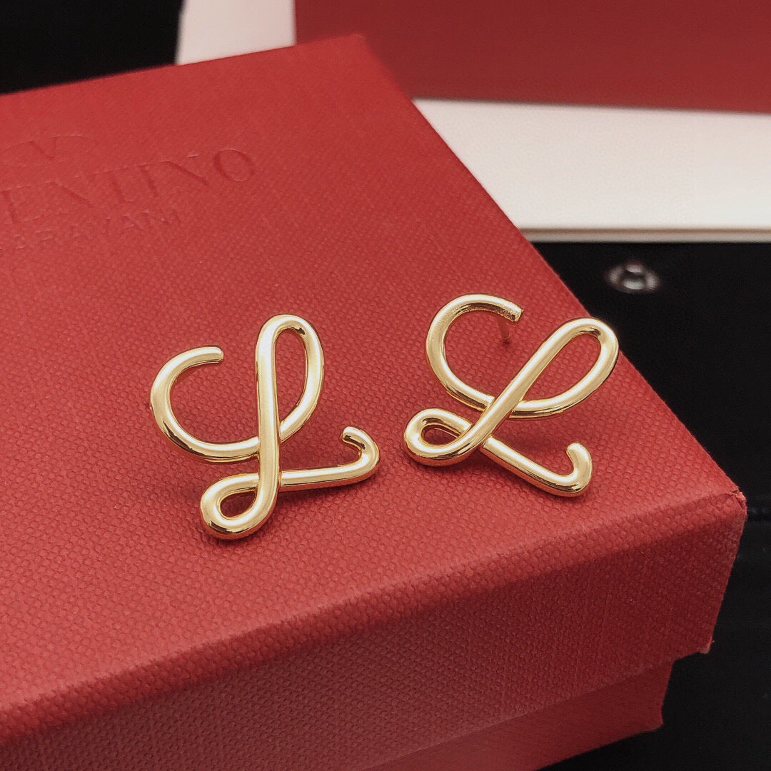 Loewe Script L Stud Earrings - product image 1