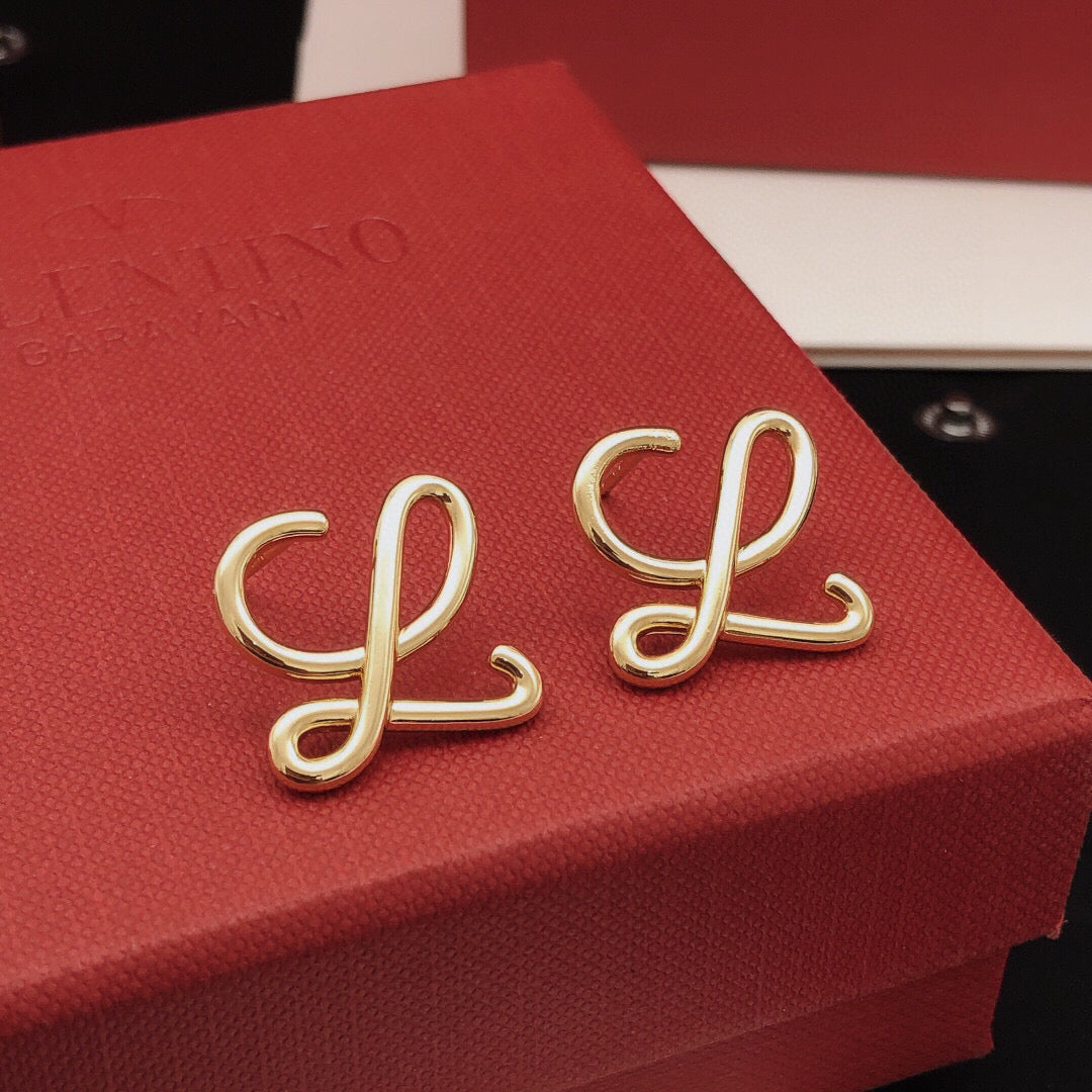 Loewe Script L Stud Earrings - product image 3