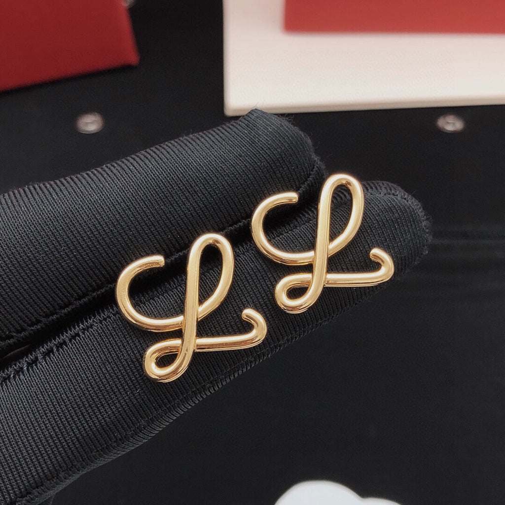 Loewe Script L Stud Earrings - product image 4