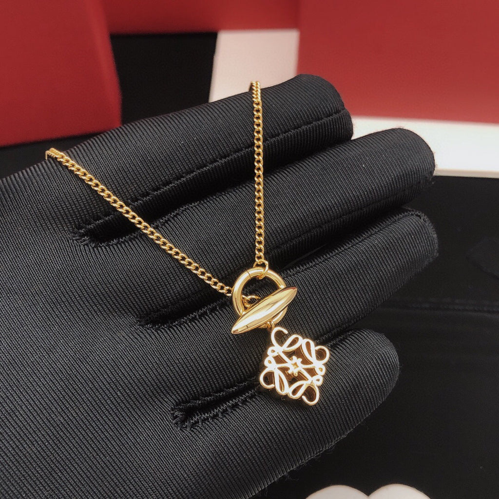 Loewe Open Anagram Fine-Chain Necklace - product image 4
