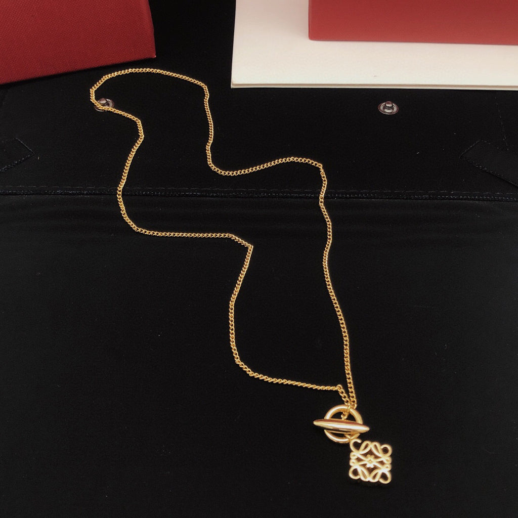 Loewe Open Anagram Fine-Chain Necklace - product image 3