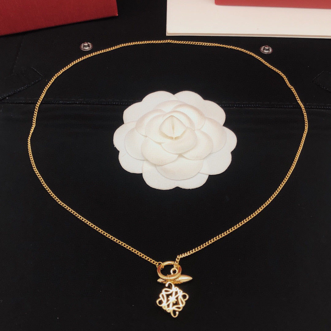 Loewe Open Anagram Fine-Chain Necklace - product image 2