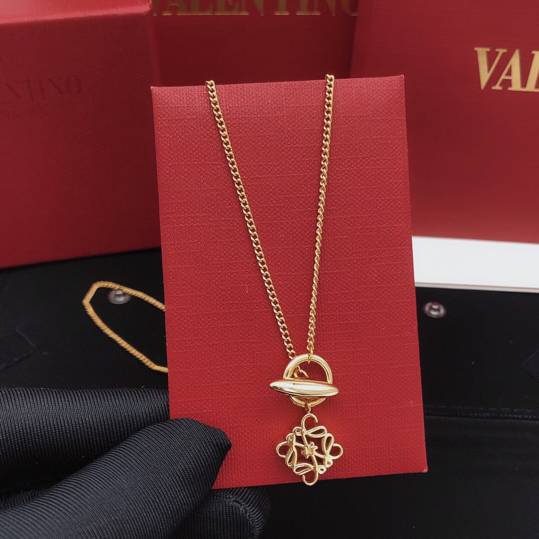 Loewe Open Anagram Fine-Chain Necklace - product image 5