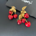 Saint Laurent Red Cherry Drop Earrings - album image 1