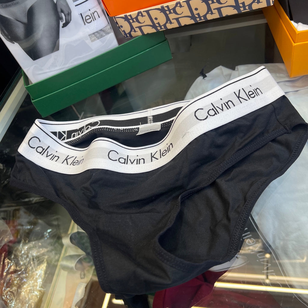 Calvin Klein White Logo Band Women's Briefs - 3-Piece Pack - image 1