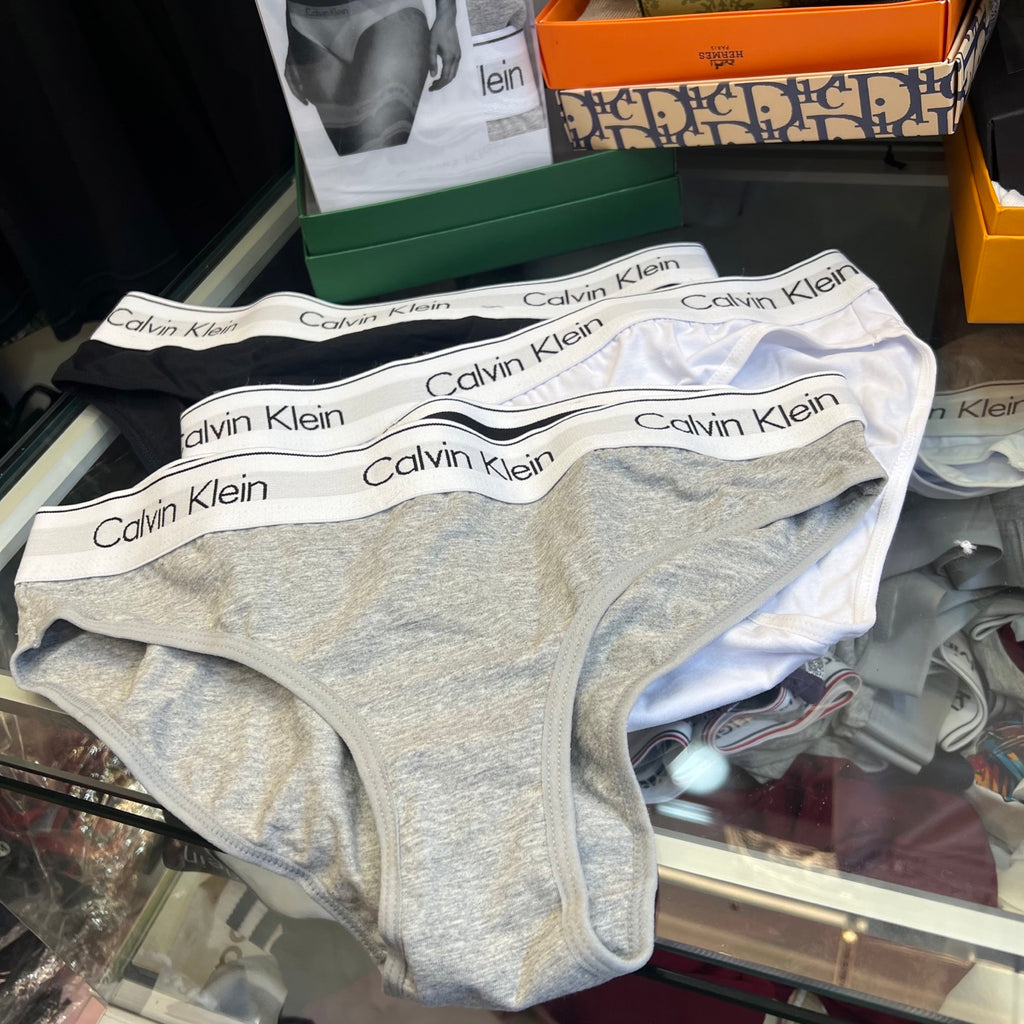 Calvin Klein White Logo Band Women's Briefs - 3-Piece Pack - image 4