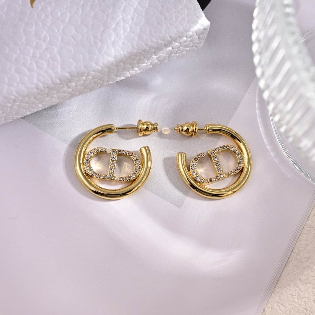 Dior Rounded CD Hoop Earrings - product image 5