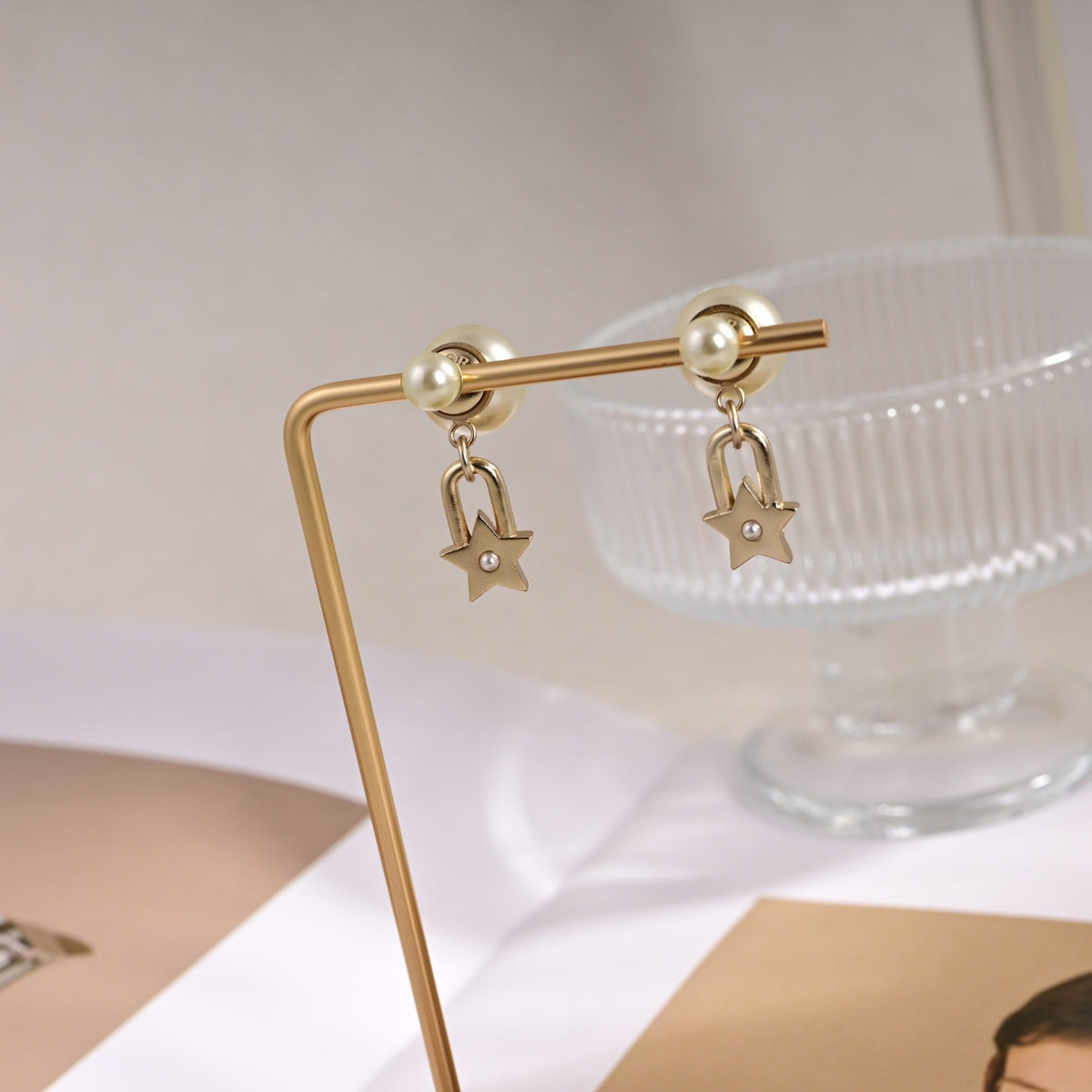 Dior Long Letter and Bead Earrings - product image 6