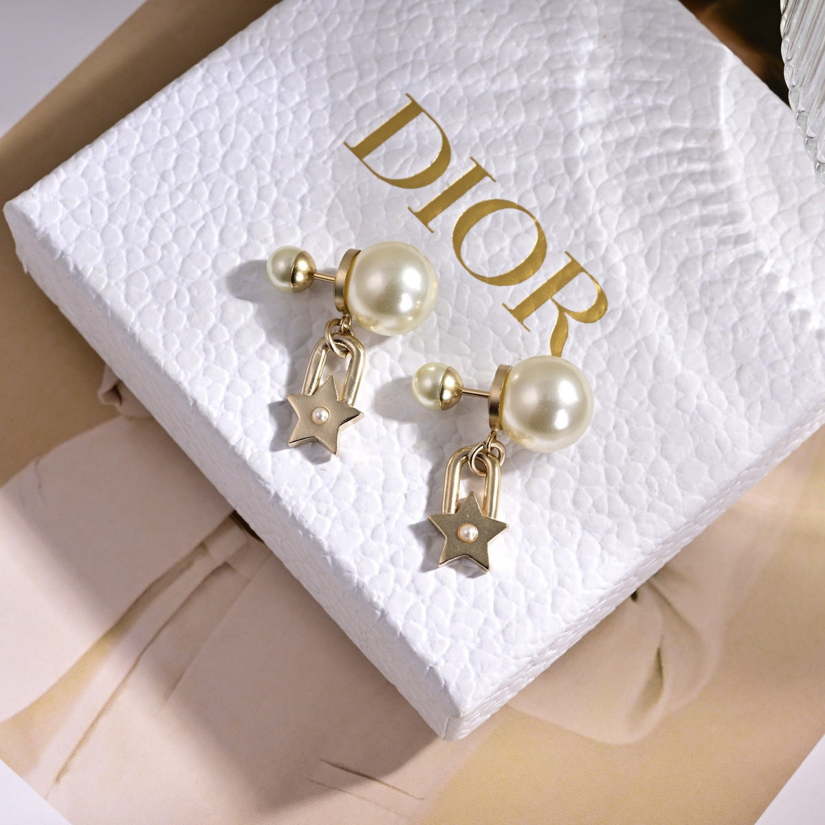 Dior Long Letter and Bead Earrings - product image 3
