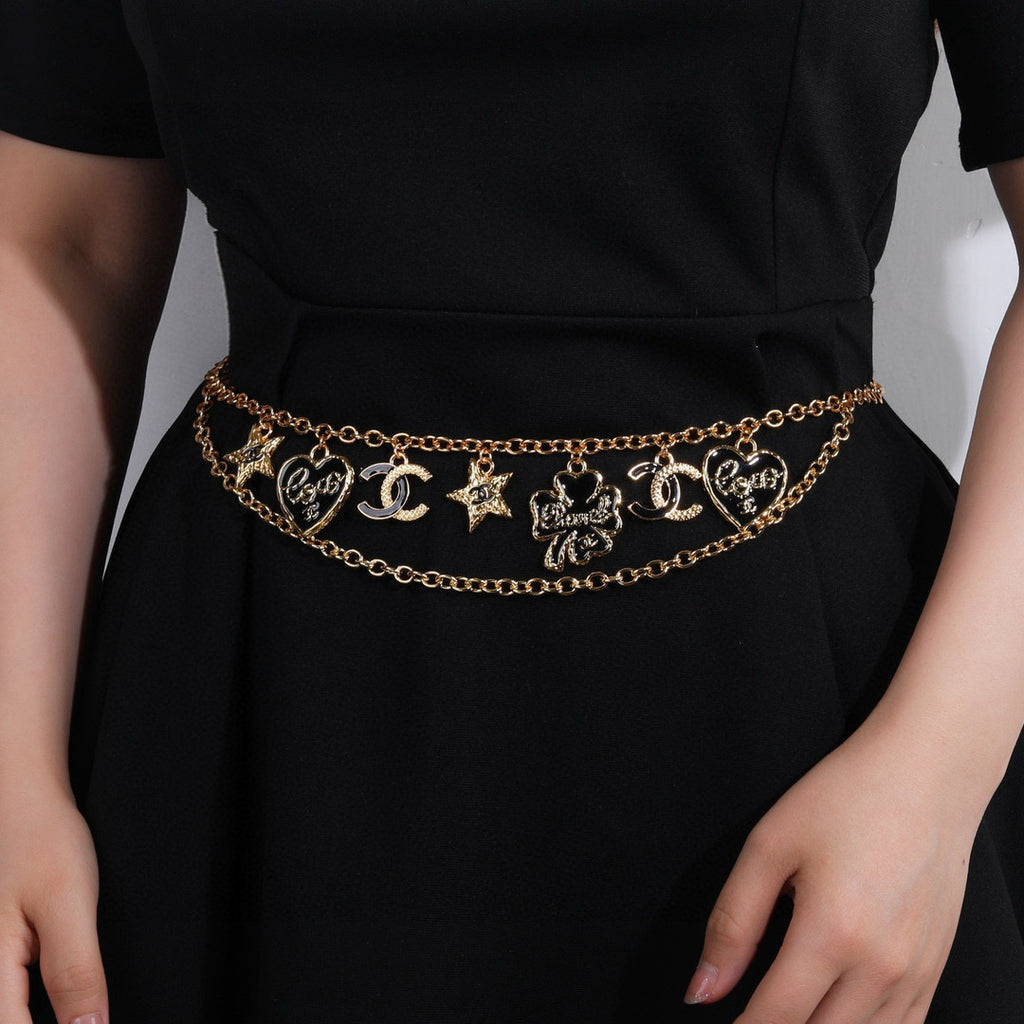 Chanel Gold-Tone Layered CC Chain Belt - album image 1