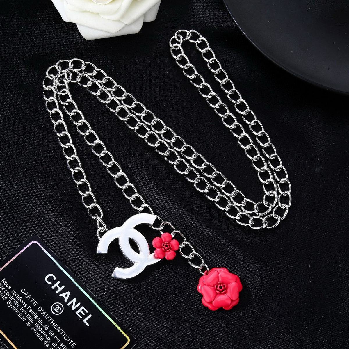 Chanel CC and Pink Bead Chain Belt - album image 5