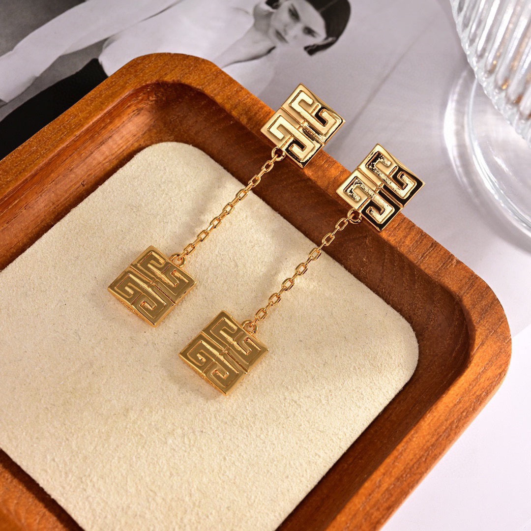 Givenchy Gold-Tone 4G Double-Emblem Chain Earrings - product image 6