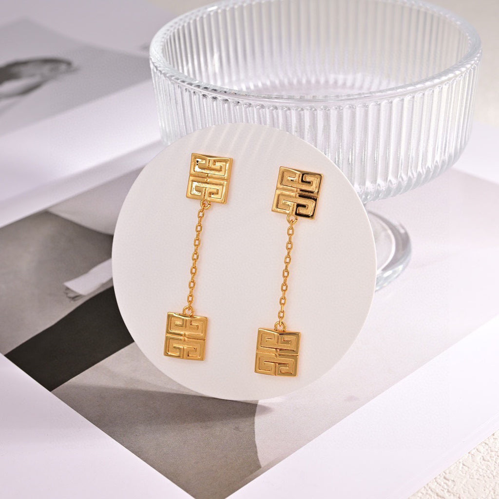 Givenchy Gold-Tone 4G Double-Emblem Chain Earrings - product image 7