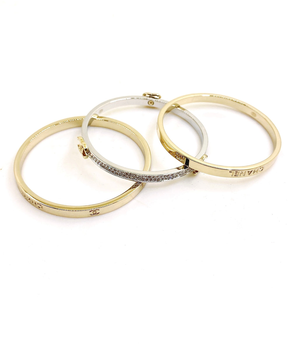 Chanel Gold-Tone Hoop Earrings - album image 1