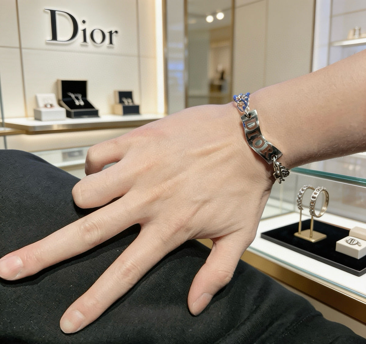 Dior Silver-Tone Bold Letter Bracelet - product image 4