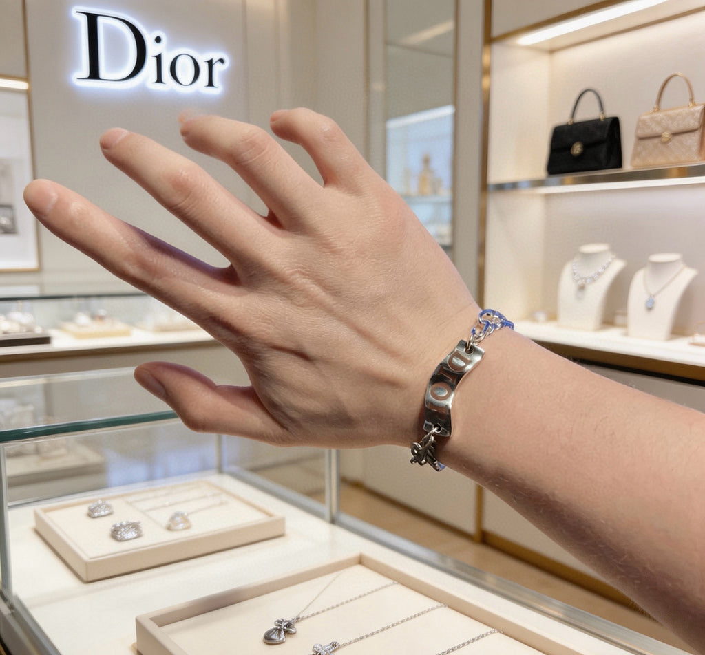 Dior Silver-Tone Bold Letter Bracelet - product image 6