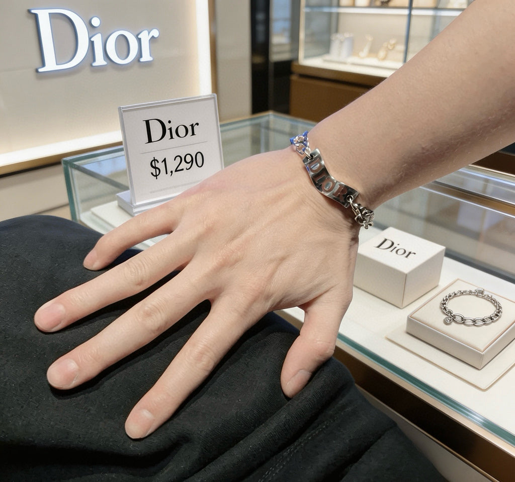 Dior Silver-Tone Bold Letter Bracelet - product image 9