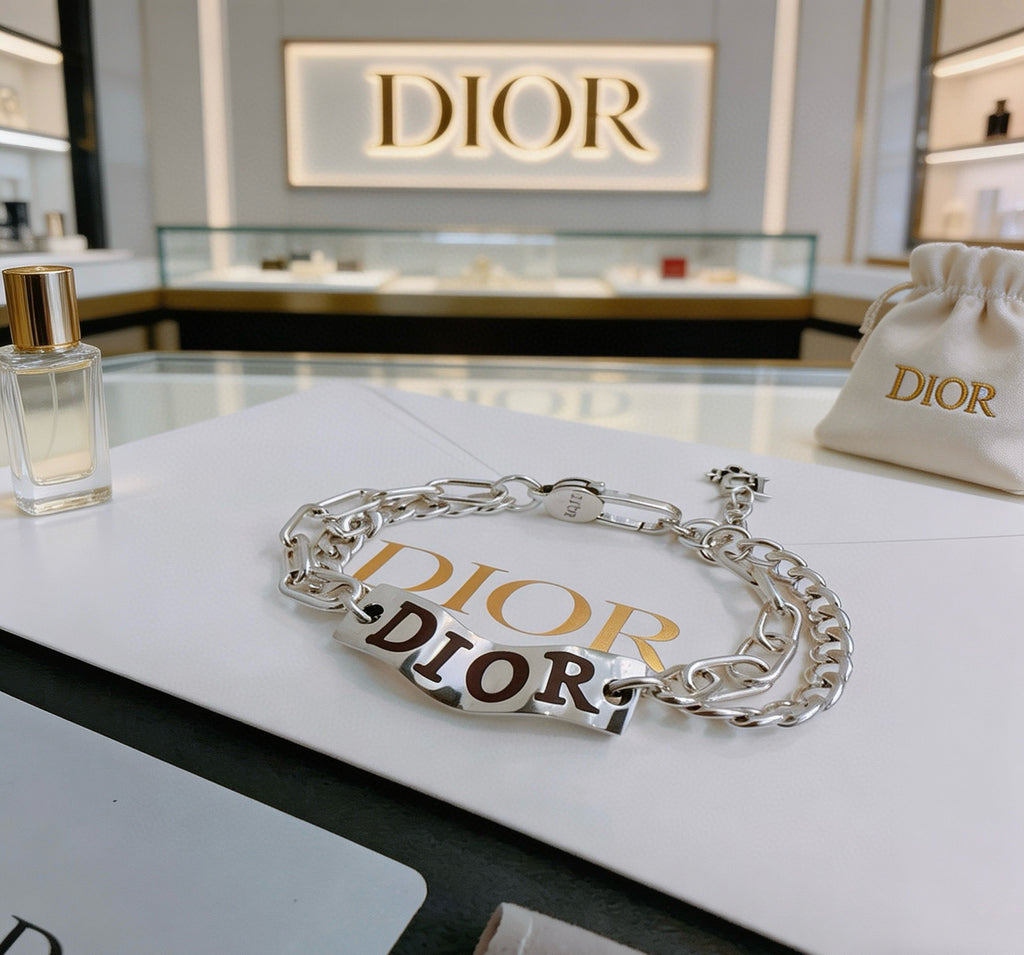 Dior Silver-Tone Bold Letter Bracelet - product image 2