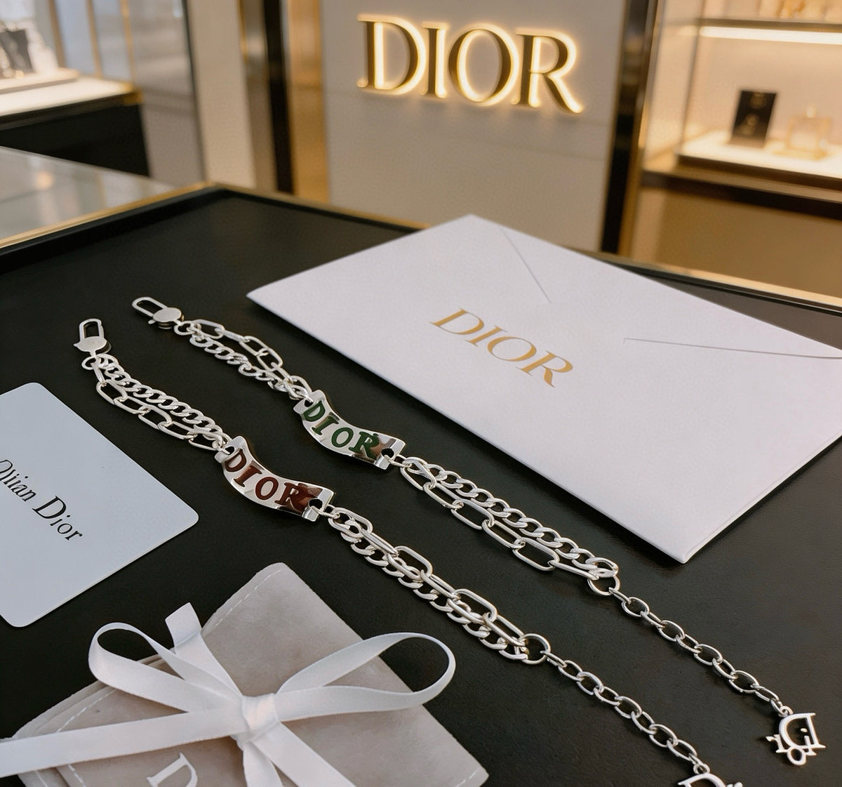 Dior Silver-Tone Bold Letter Bracelet - product image 8