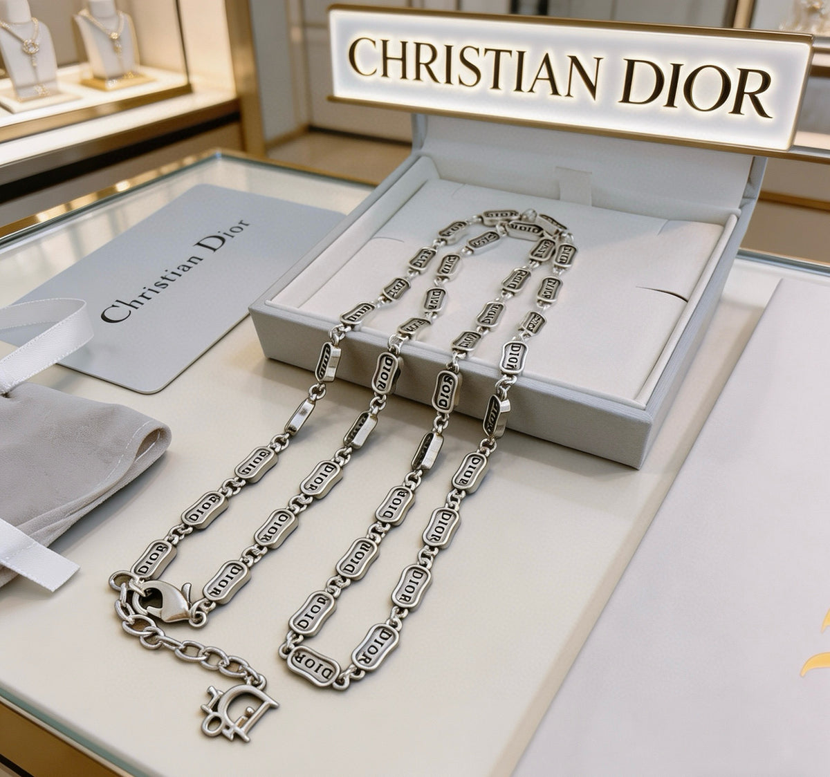 Dior Silver-Tone Rectangular-Link Jewelry - product image 14