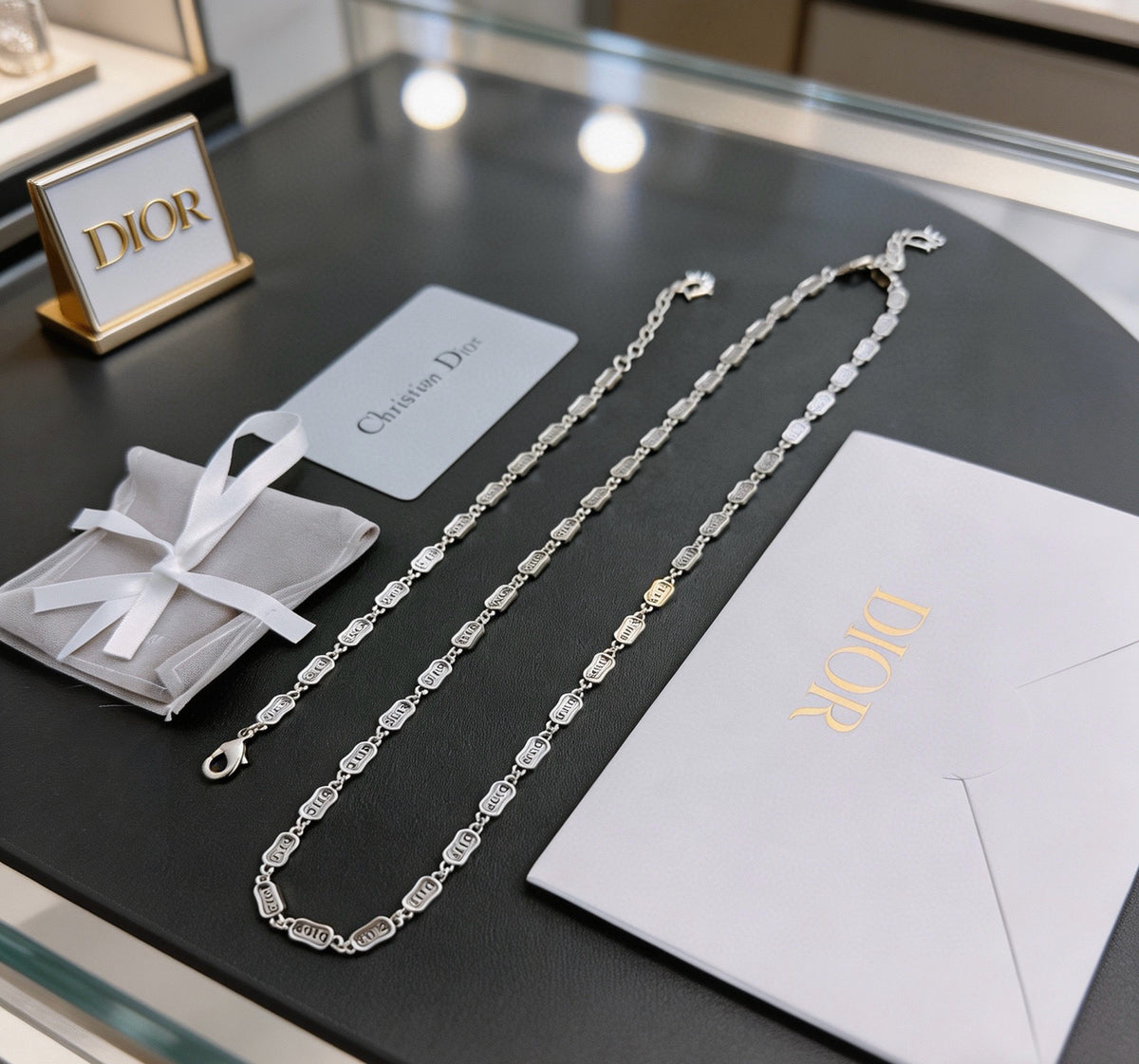 Dior Silver-Tone Rectangular-Link Jewelry - product image 3