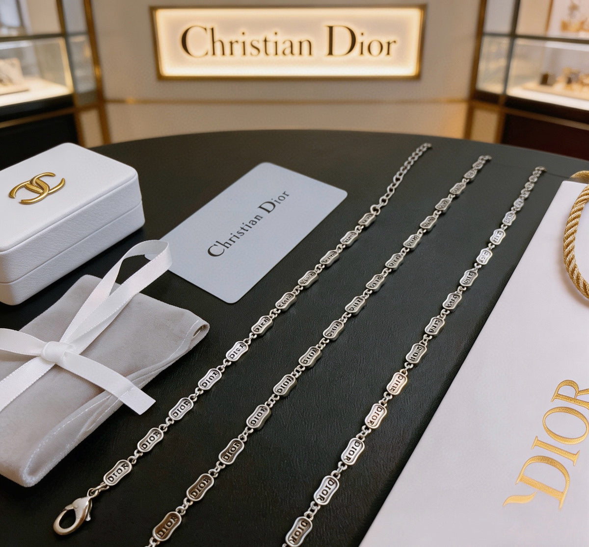 Dior Silver-Tone Rectangular-Link Jewelry - product image 6