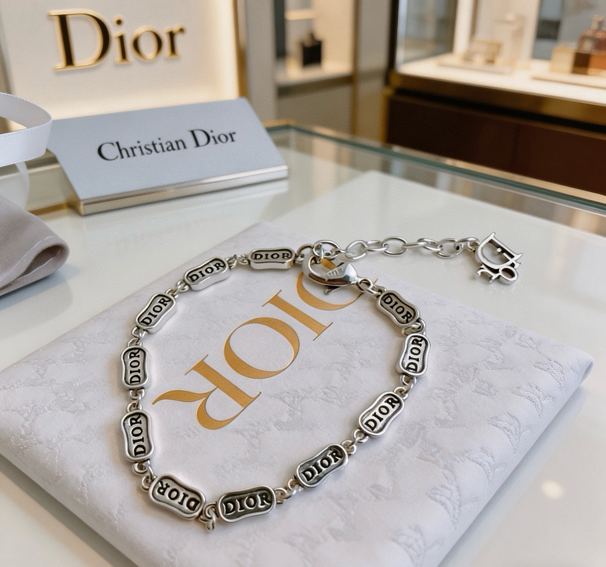 Dior Silver-Tone Rectangular-Link Jewelry - product image 9