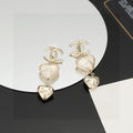 Chanel Gold-Tone Heart Earrings - album image 1