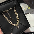 Chanel Pearl Double-Layer Circular Necklace - album image 1