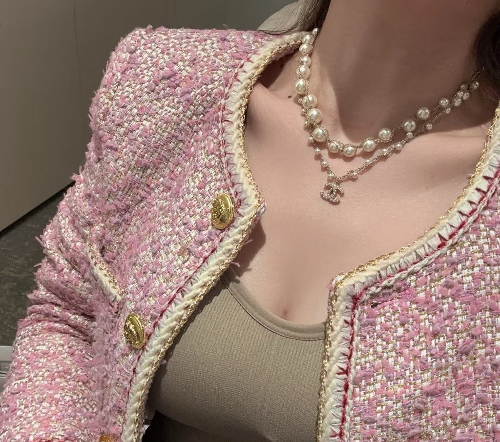 Chanel Pearl Double-Layer Circular Necklace - album image 5