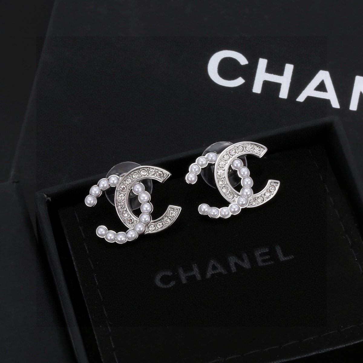 Chanel Gold-Tone CC Stud Earrings - album image 1