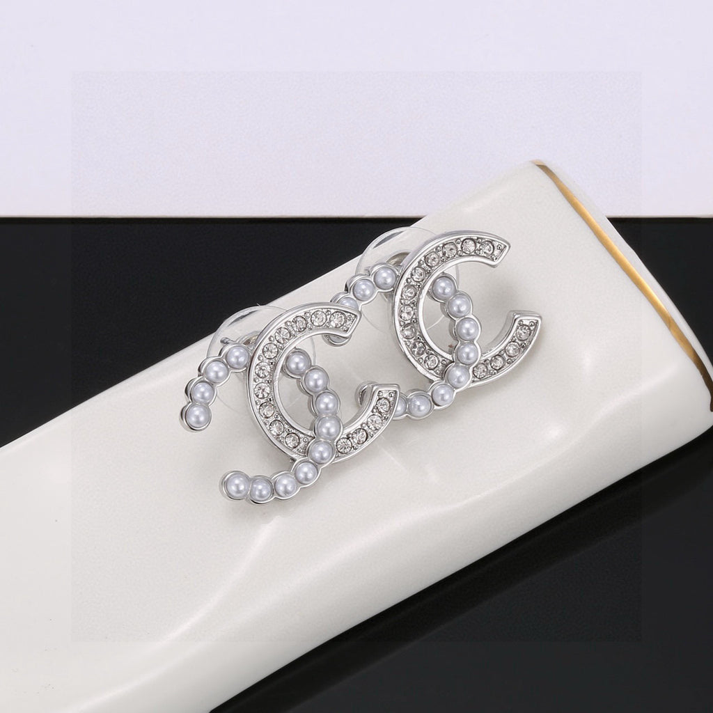 Chanel Gold-Tone CC Stud Earrings - album image 7
