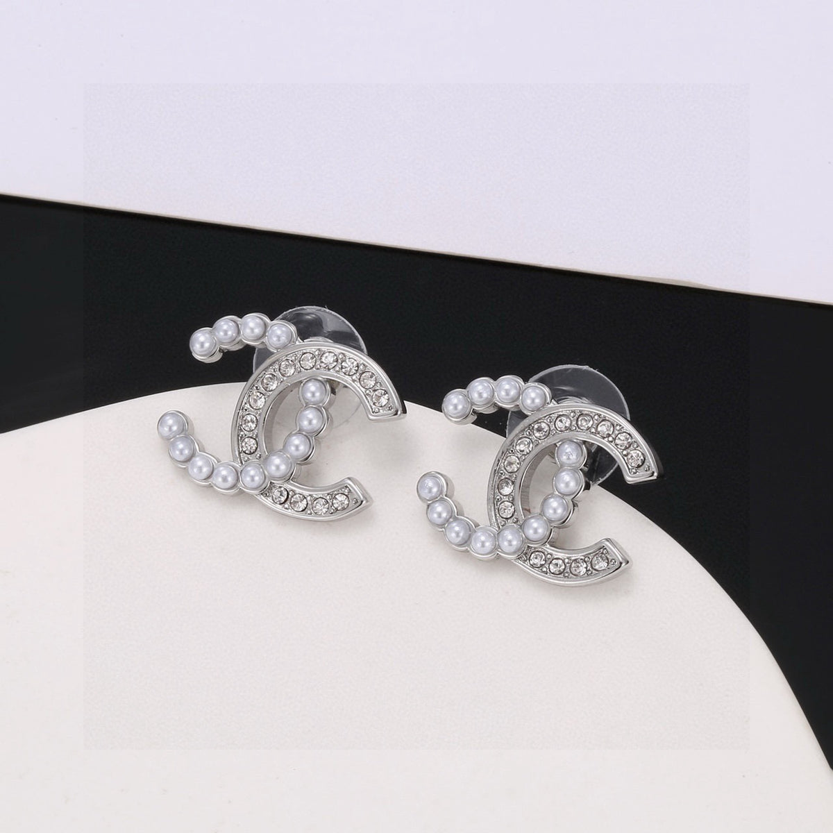 Chanel Gold-Tone CC Stud Earrings - album image 2